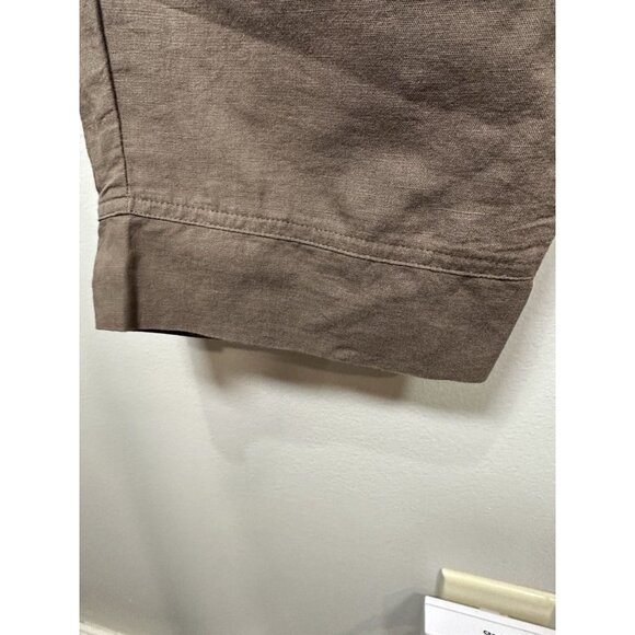 Pact Organic Cotton Hemp Wide Leg Pants Size Large Minimalist Pants Brown - Picture 4 of 8